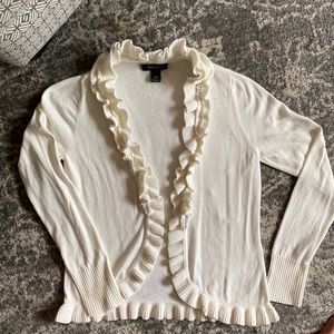 Ruffle edge sweater